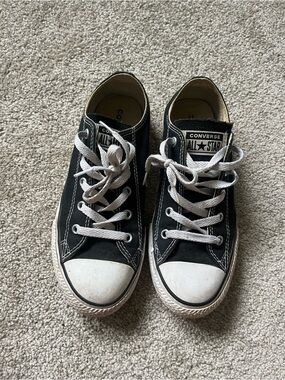Converse Black & White Kids Low Top Sneakers